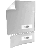 Eintrittskarte DIN A5 perforiert & 2 x nummeriert (4/0 einseitig bedruckt)
