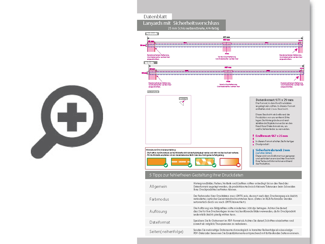 Product Bild lanyards_mit_sicherheitsverschluss__25_mm_schl__sselbandbreite__4_4-farbig_beidseitig_bedruckt