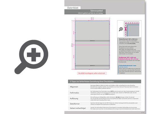 Product Bild stimmzettel_din_a3_gefalzt_auf_din_a4__4_0-farbig_cmyk_(einseitig_bedruckt)