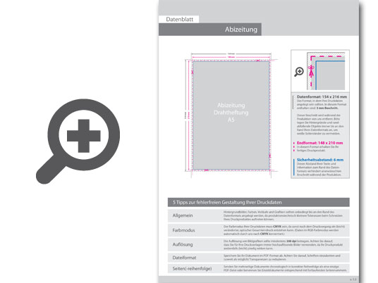 Product Bild abizeitung_mit_drahtheftung__endformat_din_a5__60-seitig
