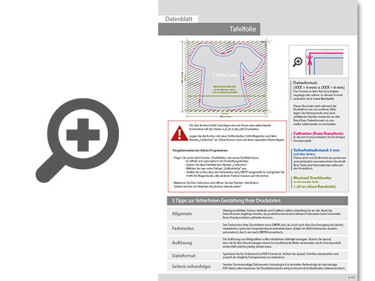 Product Bild hochwertige_tafelfolie_in_shirt-form_unbedruckt