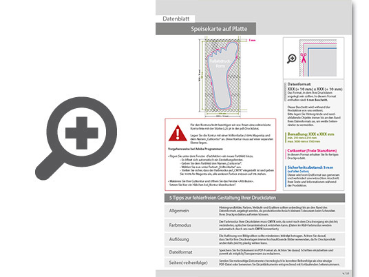 Product Bild speisekarte_auf_platte_in_fu__abdruck-form_konturgefr__st___einseitig_4_0-farbig_bedruckt
