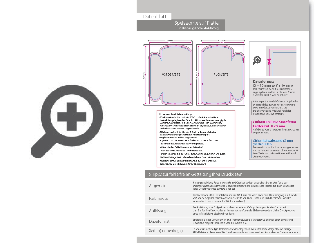 Product Bild speisekarte_auf_platte_in_bierkrug-form_konturgefr__st___beidseitig_4_4-farbig_bedruckt