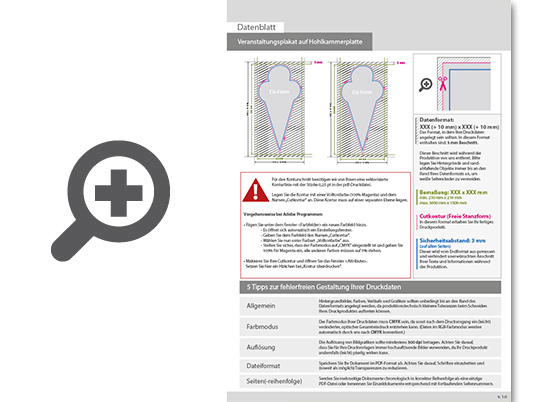Product Bild veranstaltungsplakat_auf_hohlkammerplatte_in_eis-form_konturgefr__st___beidseitig_4_4-farbig_bedruckt